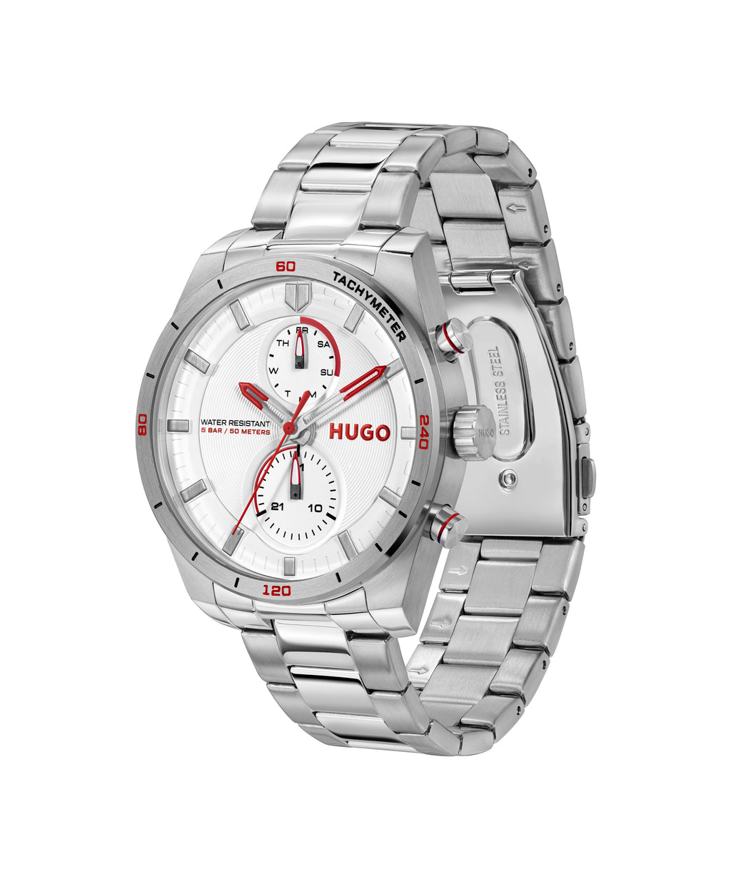 GNTS SS HUGO RND WHT MULTI DL. WR BW