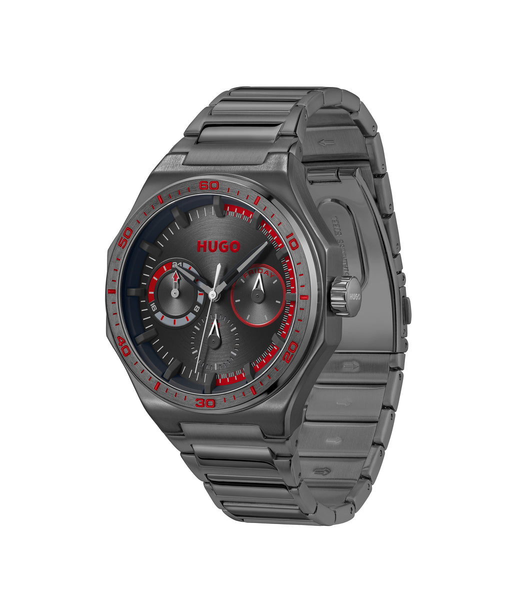 GNTS GRY PVD HUGO RND GRY MULTI DL. WR BW