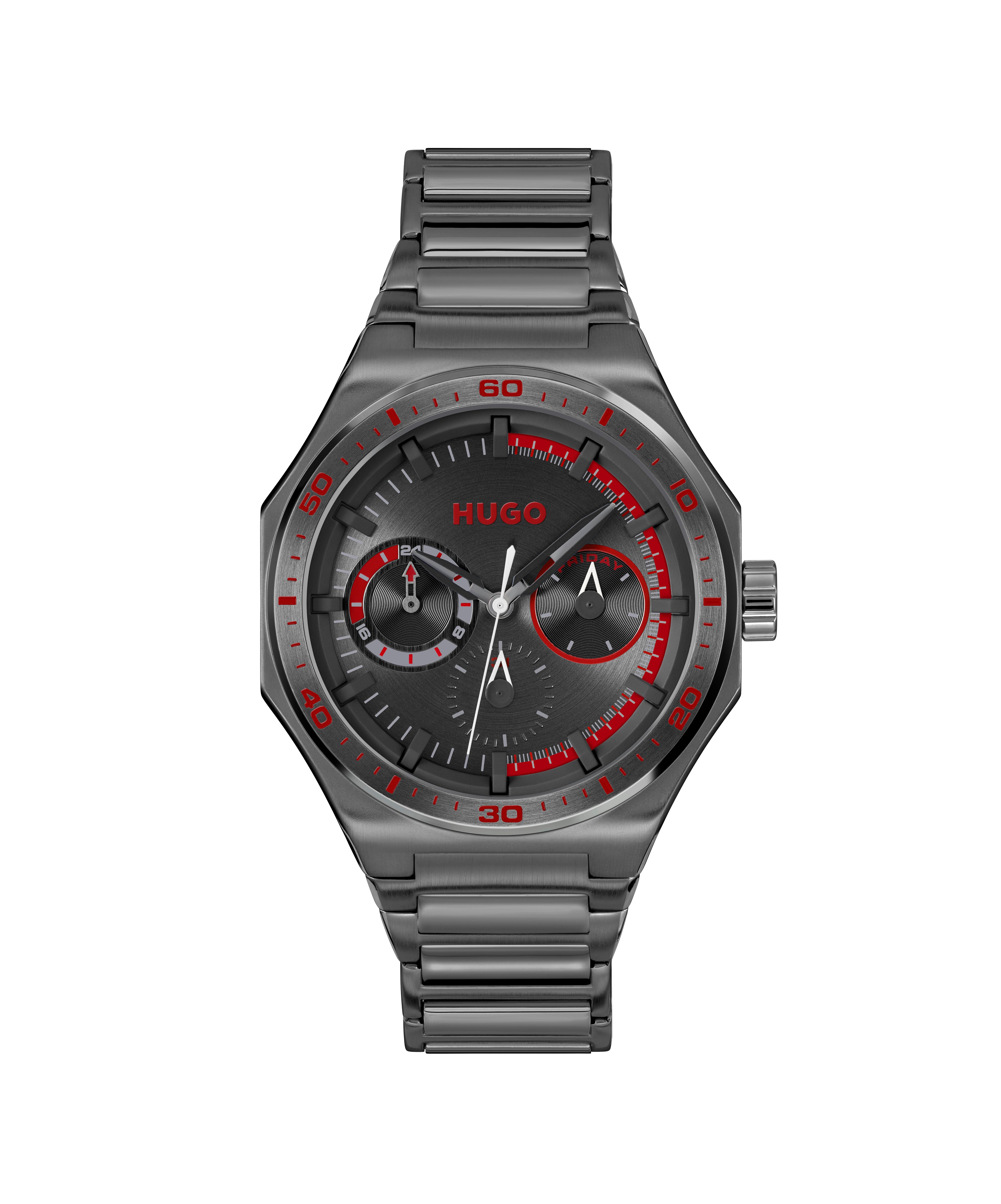 GNTS GRY PVD HUGO RND GRY MULTI DL. WR BW