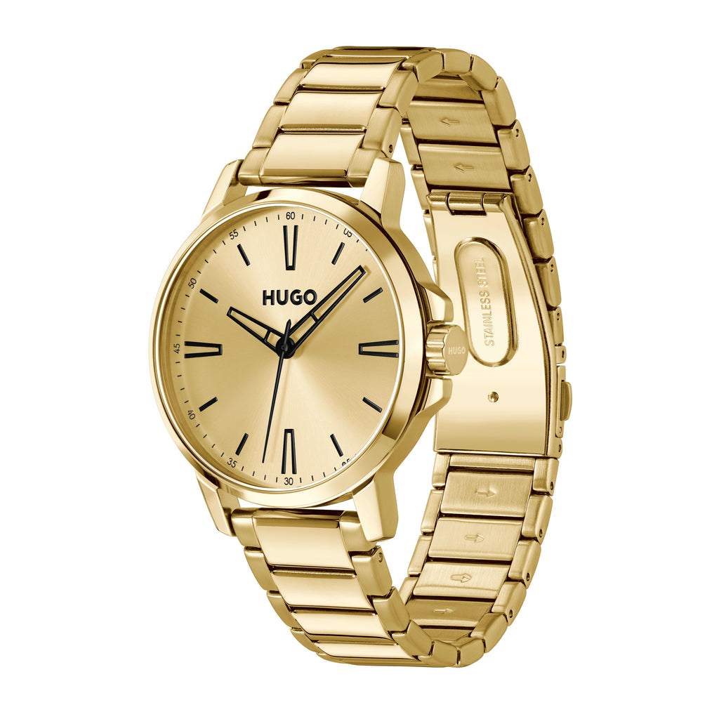 GNTS GP HUGO RND GOLD DL. BLK MARKERS BW