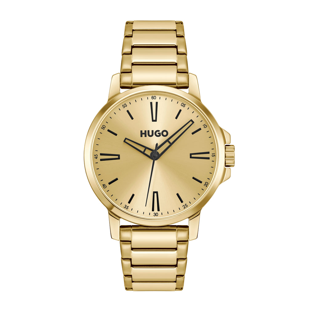 GNTS GP HUGO RND GOLD DL. BLK MARKERS BW