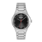 GENTS SS HUGO RND BLK RED SEC HAND DL. WR BW