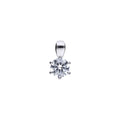 SILV ZIRC DIAMONFIRE 0.50CT SOLIT CLW PENDANT & CH