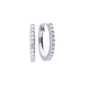 SILV ZIRC DIAMOND FIRE ETERNITY HOOP ER