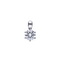 SILV ZIRC DIAMONFIRE 1.0CT SOLIT CLW PENDANT & CH