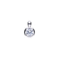 SILV ZIRC DIAMONFIRE 0.50CT SOLIT RUB PENDANT & CH
