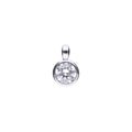 SILV ZIRC DIAMONFIRE 0.75CT SOLIT RUB PENDANT & CH
