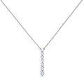 SILV ZIRC DIAMONFIRE GRADUATED CL. DROP PEND