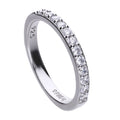 SILV ZIRC DIAMONFIRE CLAW SET 1/2 ET RING