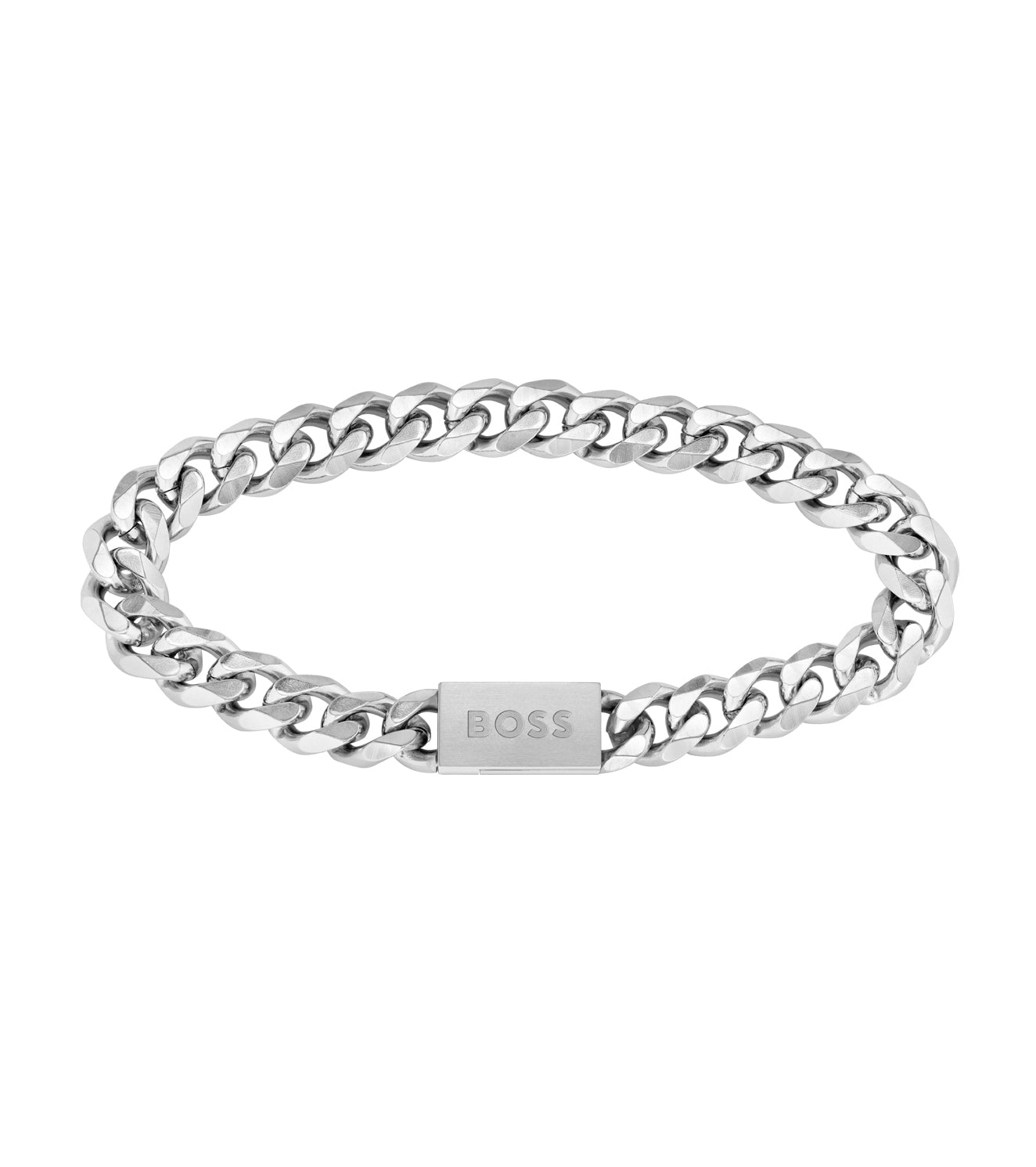 GNTS STEEL BEV EDGE CURB BOSS BRACELET