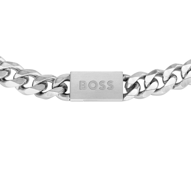 GNTS STEEL BEV EDGE CURB BOSS BRACELET