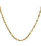 GNTS STEEL GOLD TONE BEV EDGE CURB BOSS CHAIN