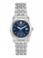LDS CITIZEN ECO DRIVE SS RND BLU DL.D@3 WR100 BW