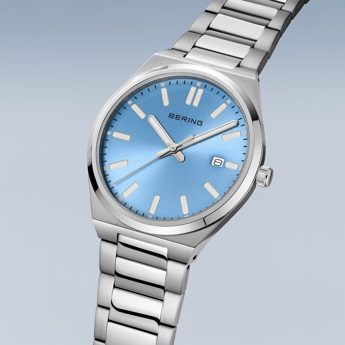 Classic Bering Polished Silver Bracelet Watch