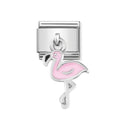 PINK FLAMINGO DANGLE CHARM