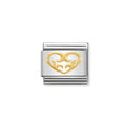 NOM OPEN GOLD DECOR HEART - ELEGANCE
