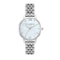 LDS SS OLIVIA B RND WHT MOP 30MM DL BW
