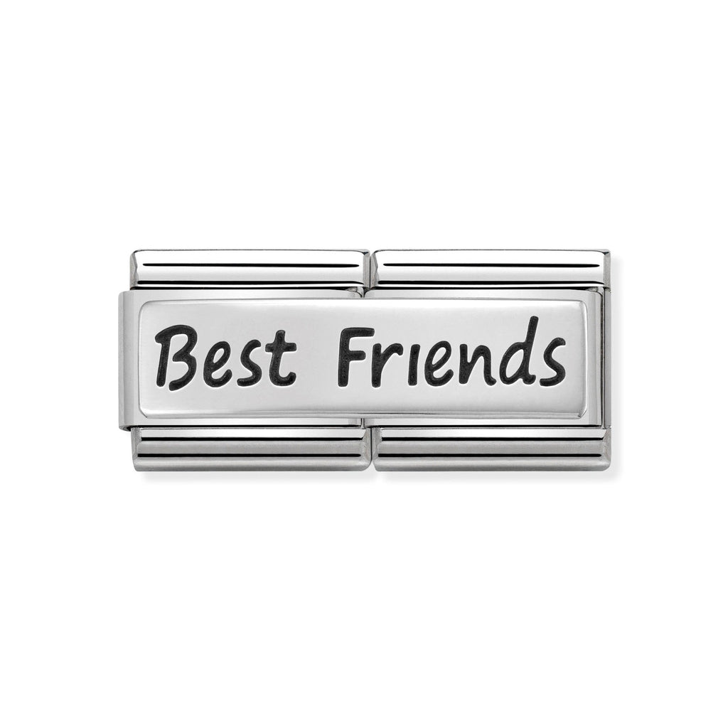 330710/03 NOMINATION DOUBLE ENGRAVED BEST FRIENDS SILVER CHARM