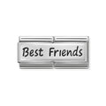 330710/03 NOMINATION DOUBLE ENGRAVED BEST FRIENDS SILVER CHARM