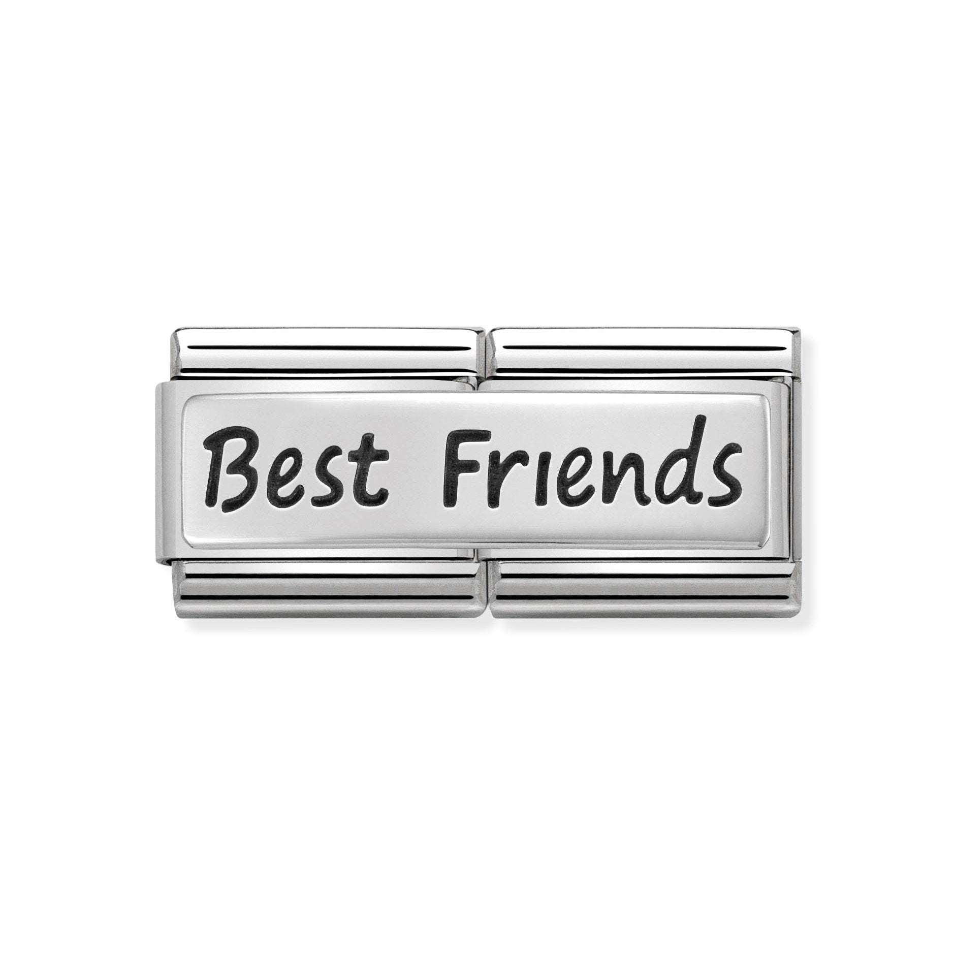 330710/03 NOMINATION DOUBLE ENGRAVED BEST FRIENDS SILVER CHARM