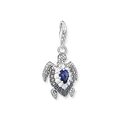 THOMAS SABO SILVER TURTLE WITH BLUE STONES CHARM