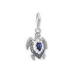 THOMAS SABO SILVER TURTLE WITH BLUE STONES CHARM