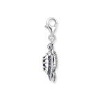 THOMAS SABO SILVER TURTLE WITH BLUE STONES CHARM