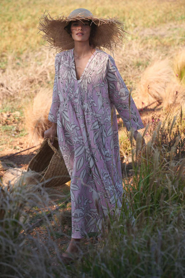 SPHINX PINK PINCH PLEAT DRESS by ONE HUNDRED Stars