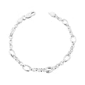 SILV DBLE OVAL LINK & BELCHER ALT LINK B'LET