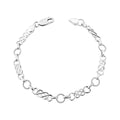 SILV RND ROPE LINK & CELTIC ALT LINK B'LET
