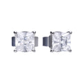 SILV ZIRC DIAMONFIRE PRINCESS CUT CL. STUD ER
