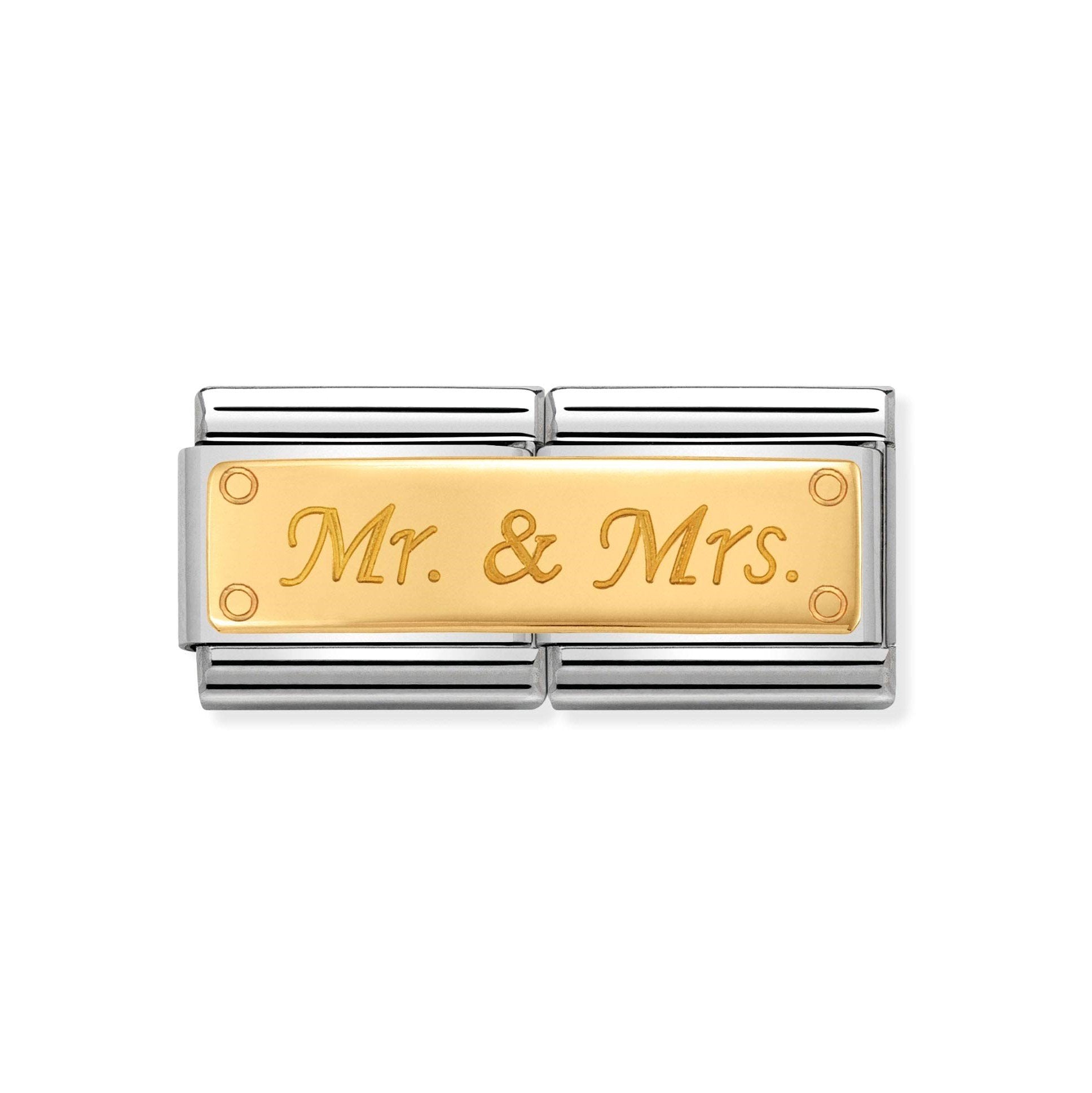 NOM MR & MRS - DOUBLE ENGRAVED