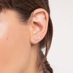T SABO SILV WHT CZ STAR CLIMBER STUD ERS