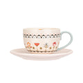 CATH KIDSTON FLOWER TEACUP & SAUCER SET