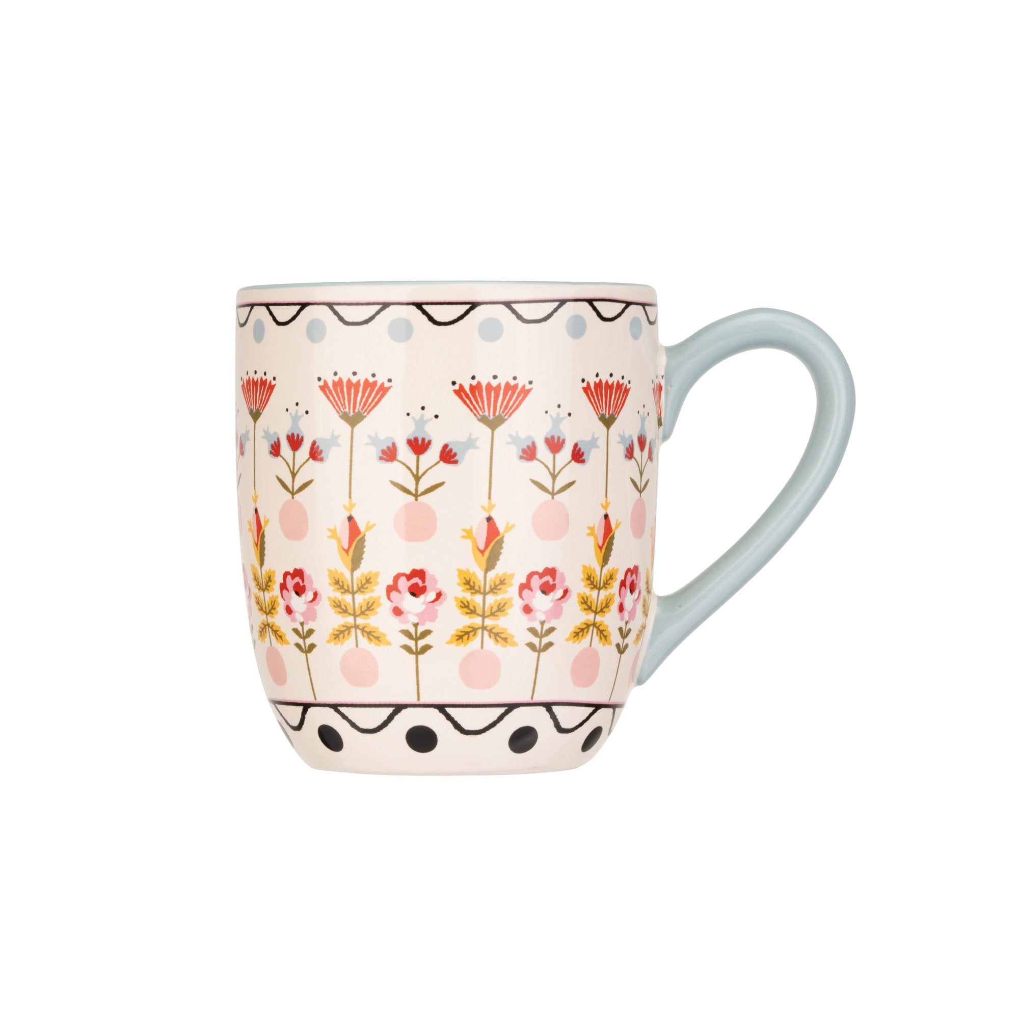 CATH KIDSTON BLUE FLOWER BREAKFAST MUG