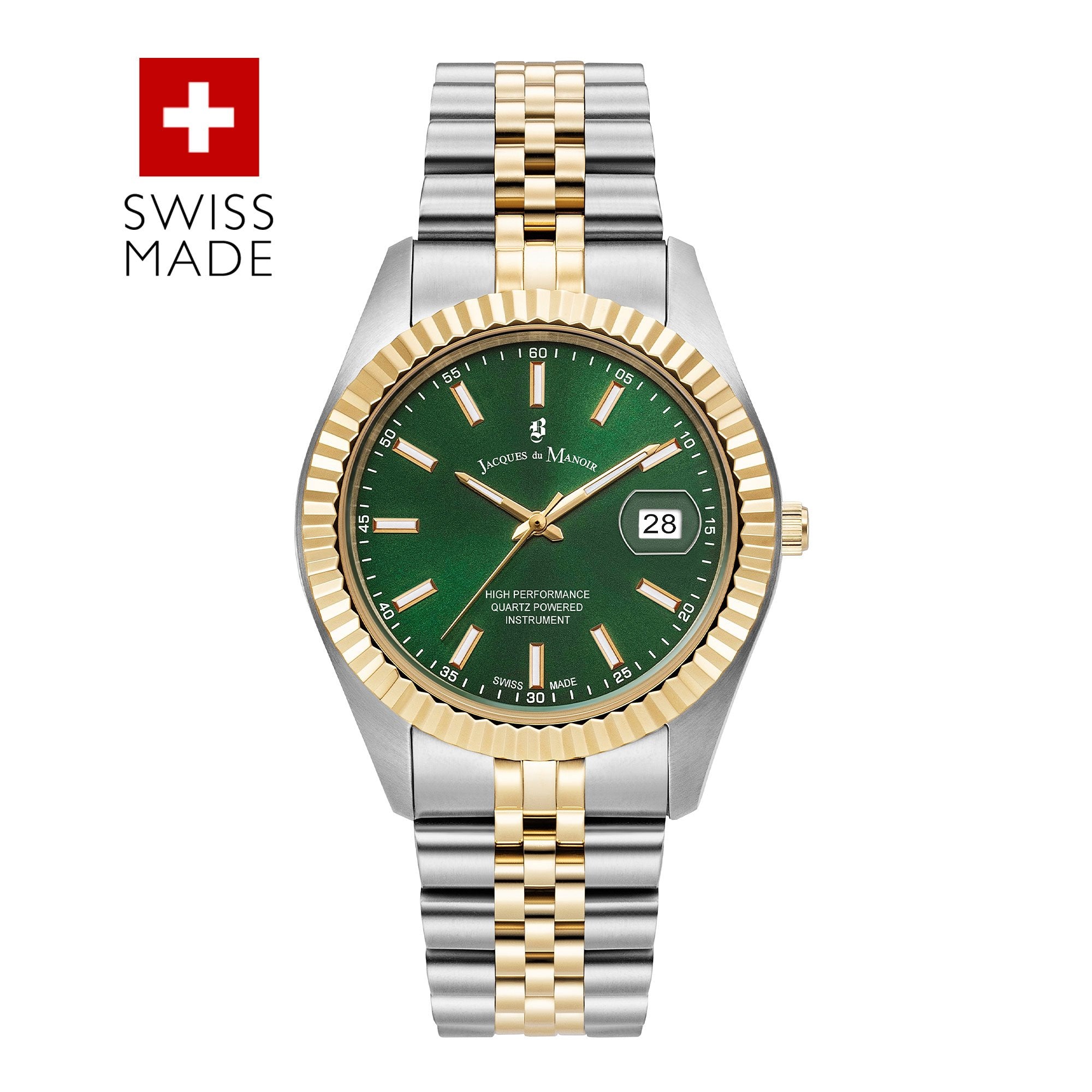 GNTS TT JACQUES DE MANOIR 40MM RND GRN DL. D@3 BW