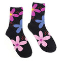 NAVY MIX BOLD FLAORAL DOTTY ANKLE SOCKS