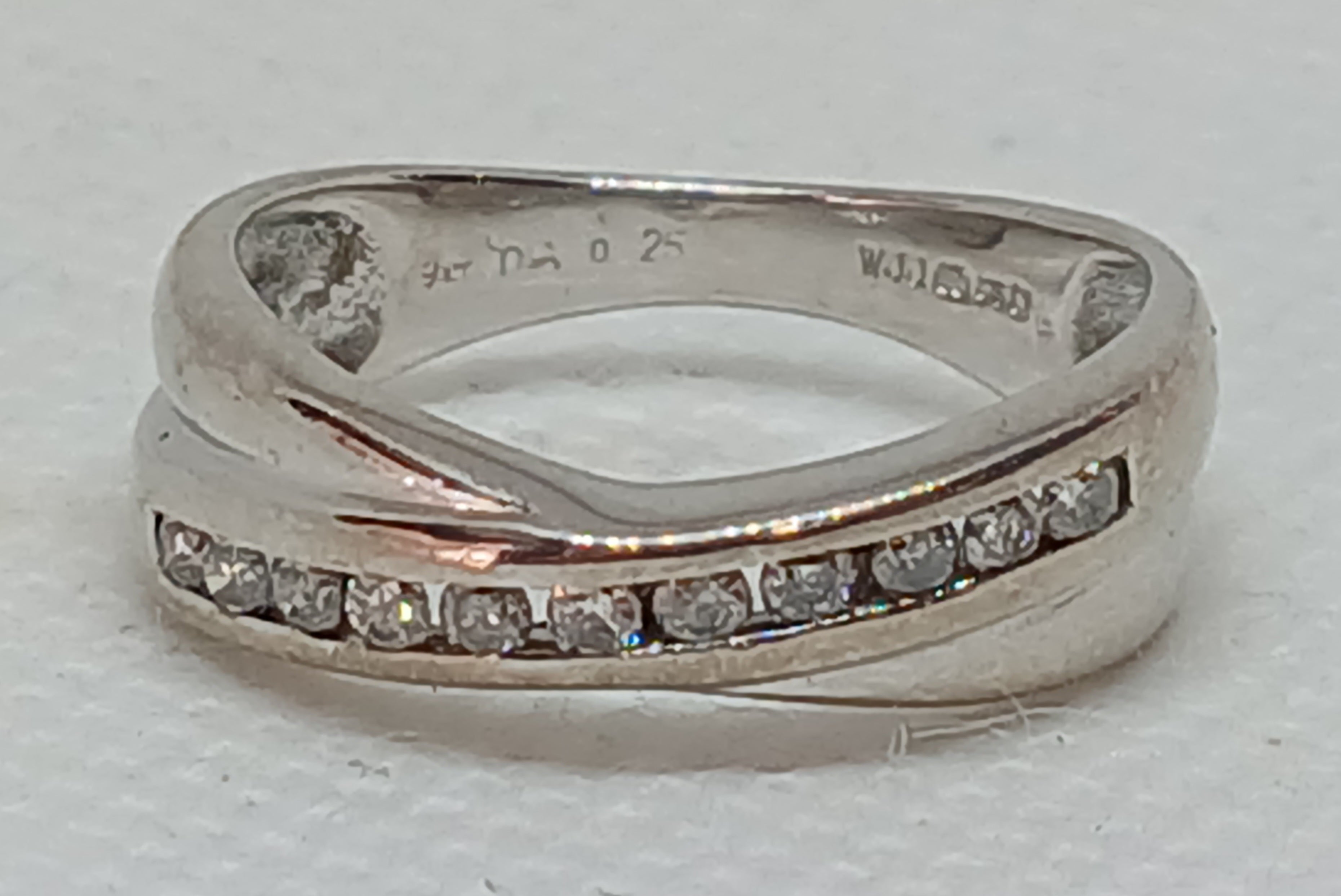 9WG 3G 11 DIA 0.25CT CHAN SET RING - M | PRE OWNED