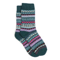 POM TEAL STRIPED COSY SOCKS