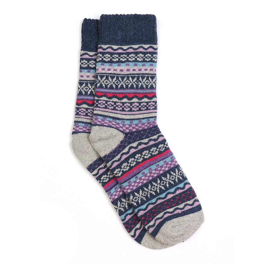 POM DENIM MIX NORDIC COSY SOCKS