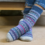 POM DENIM MIX NORDIC COSY SOCKS