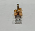 18ct Gold Diamond Solitaire Stud Earring
