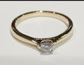 9ct Yellow Gold 0.20CT Diamond Solitaire Ring