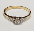 18ct Yellow Gold Diamond Solitaire Ring