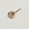 9YG 0.2G DIAMOND STUD EARRING (1 ONLY) - PRE OWNED