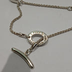 SILVER 4 WHITE CZ TEAR DROP LINKS OF LONDON BRACELET