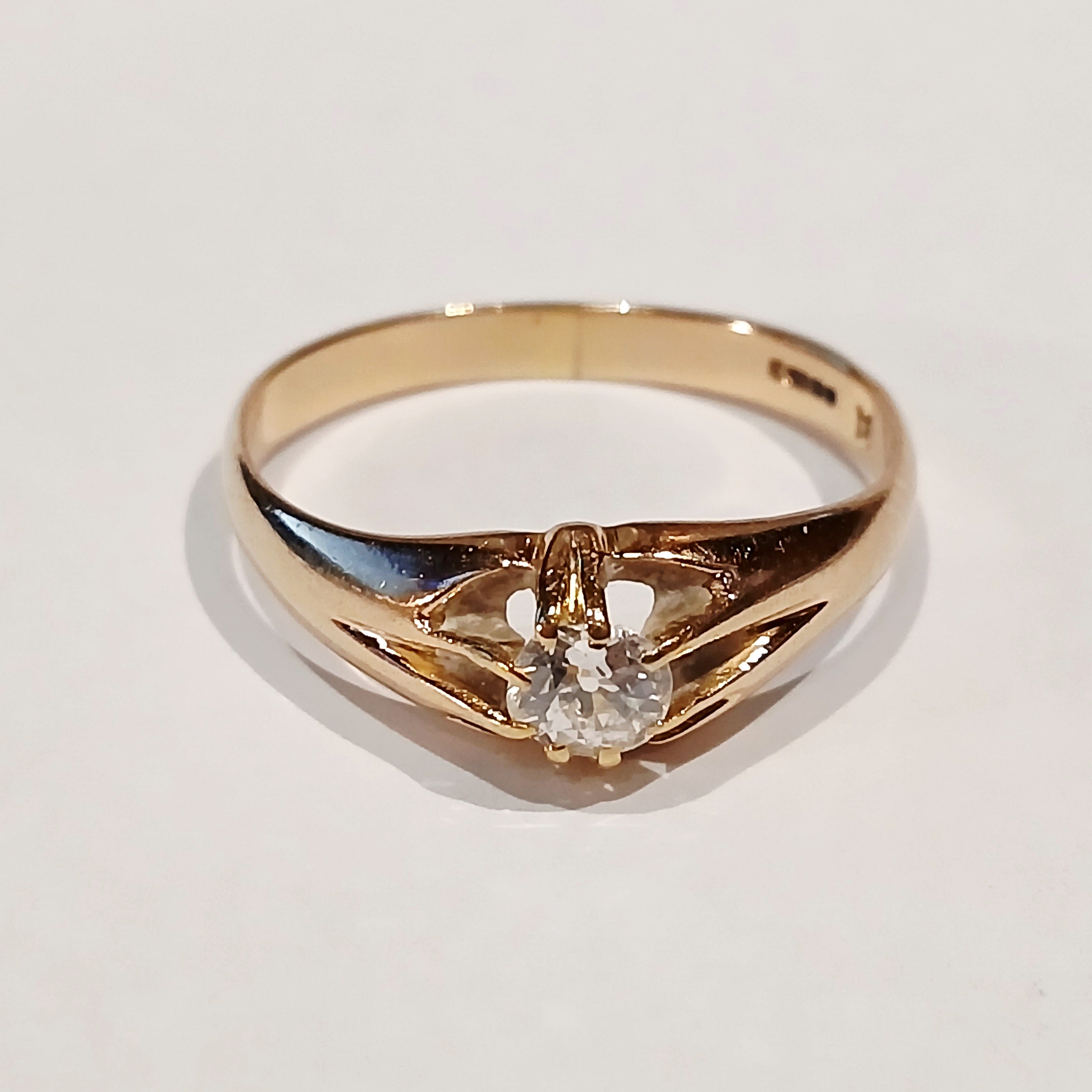 Gents Diamond 6 claw set Ring