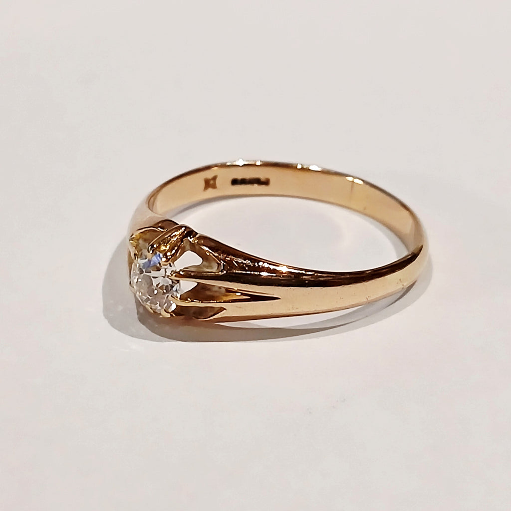 Gents Diamond 6 claw set Ring