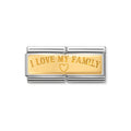 NOM I LOVE MY FAMILY - DOUBLE ENGRAVED