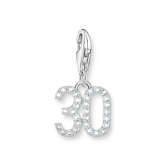 T SABO SILV CZ THIRTY 30 CHARM